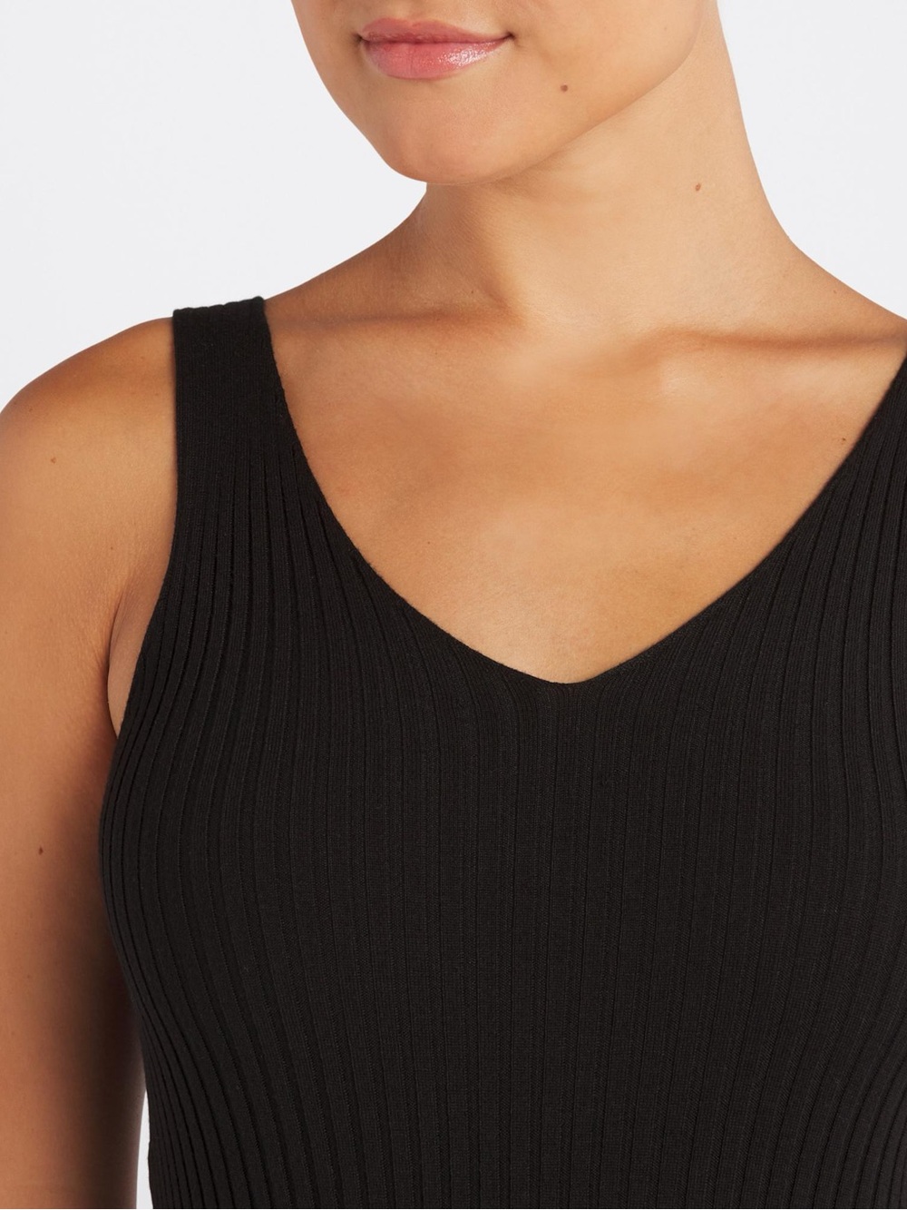 NEW PINK CLOVER Amalfi Sweater Tank Top Shirt Medium Black NWT Stitch Fix - Picture 6 of 12